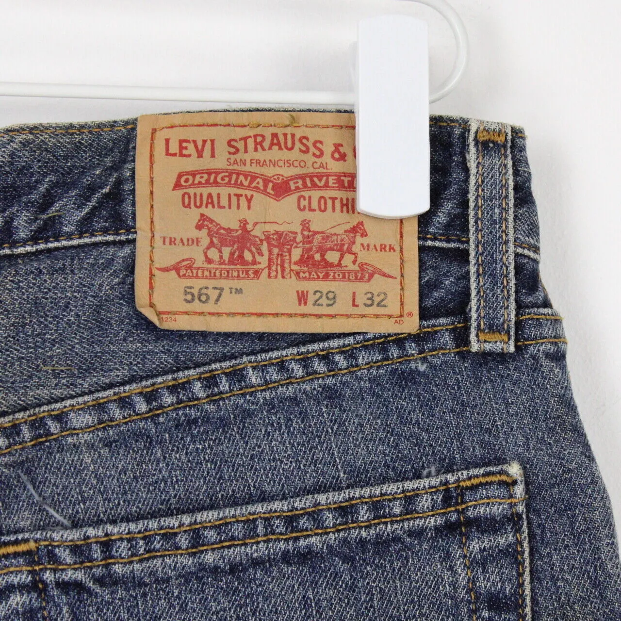 Mens LEVIS 567 Jeans Mid Blue | W29 L32