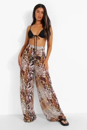 Mixed Animal Beach Pants