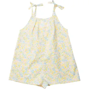 Nellie Quats Hide And Seek Cotton Print A-Line Playsuit, Meadowland Liberty