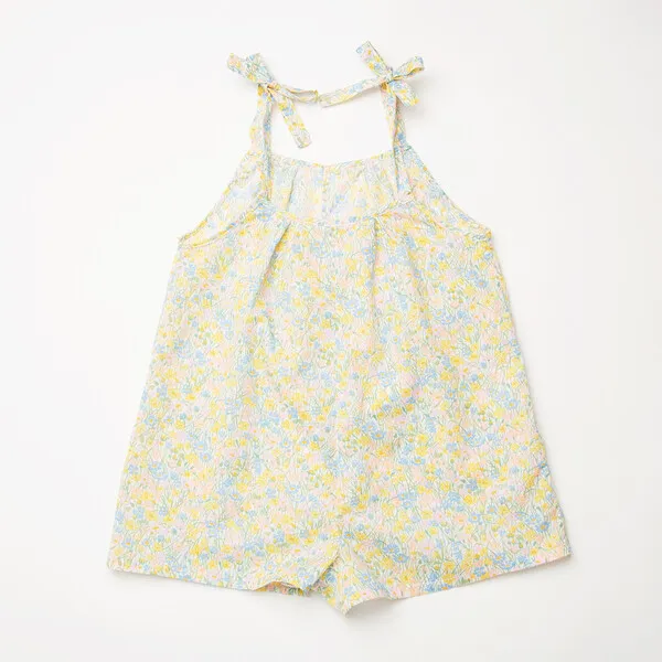 Nellie Quats Hide And Seek Cotton Print A-Line Playsuit, Meadowland Liberty