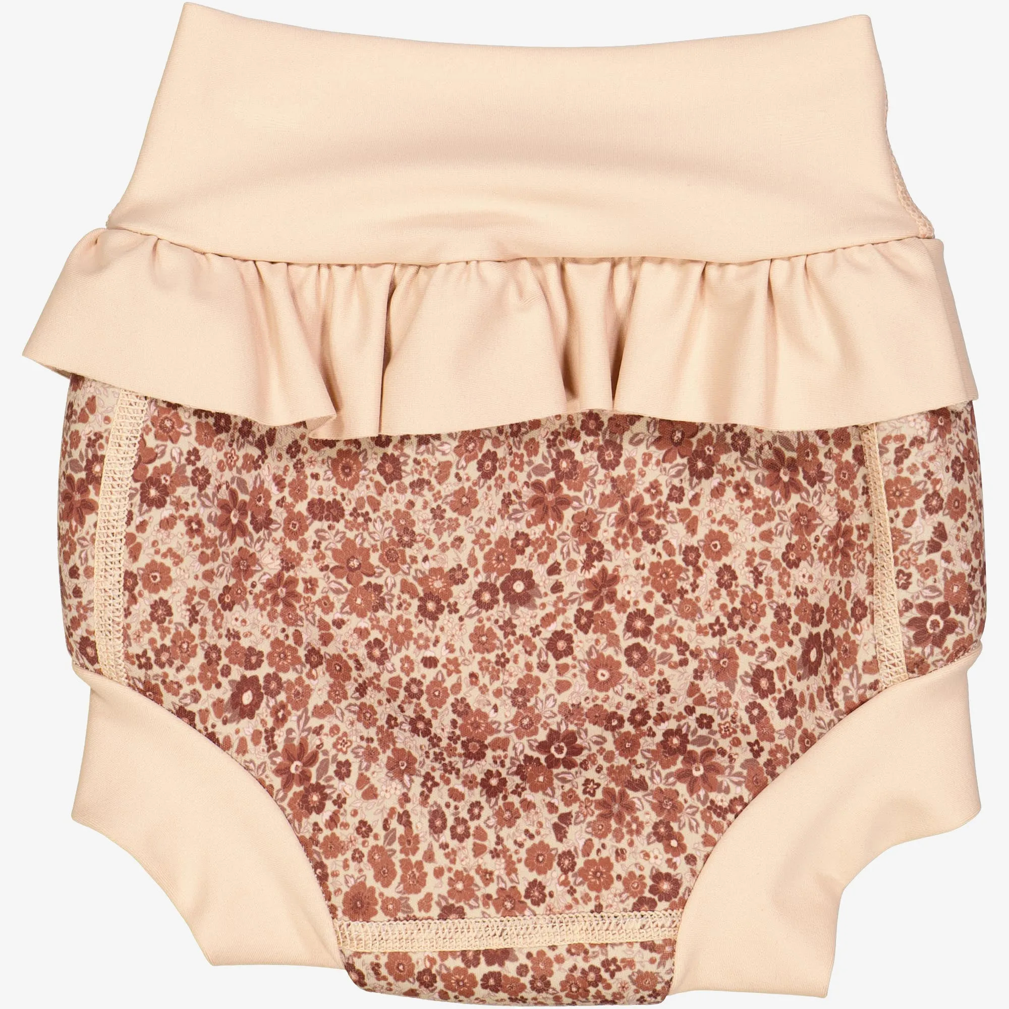 Neoprene Swim Pants Ruffle | Baby - red flower meadow