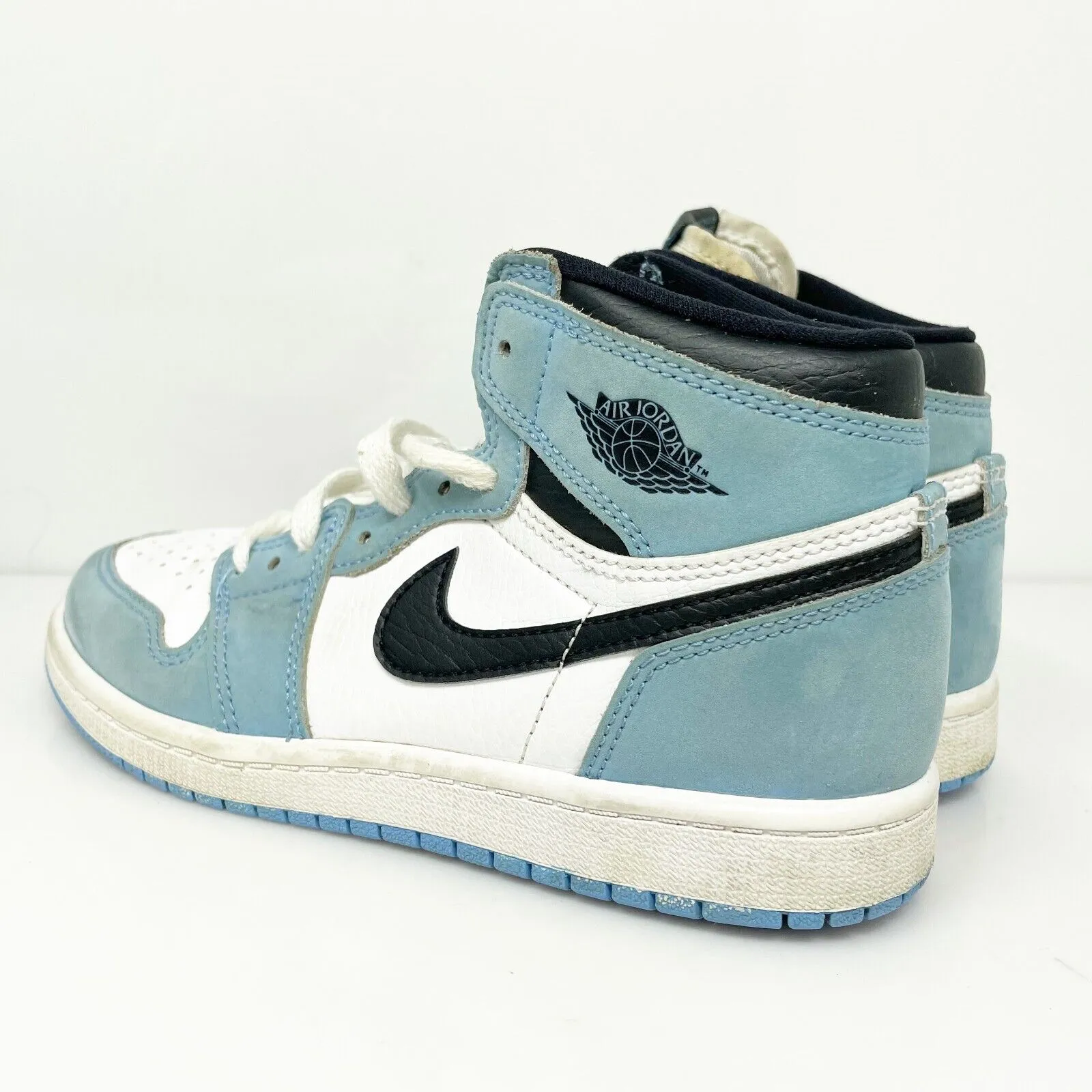 Nike Boys Air Jordan 1 High AQ2664-134 Blue Basketball Shoes Sneakers Size 1Y