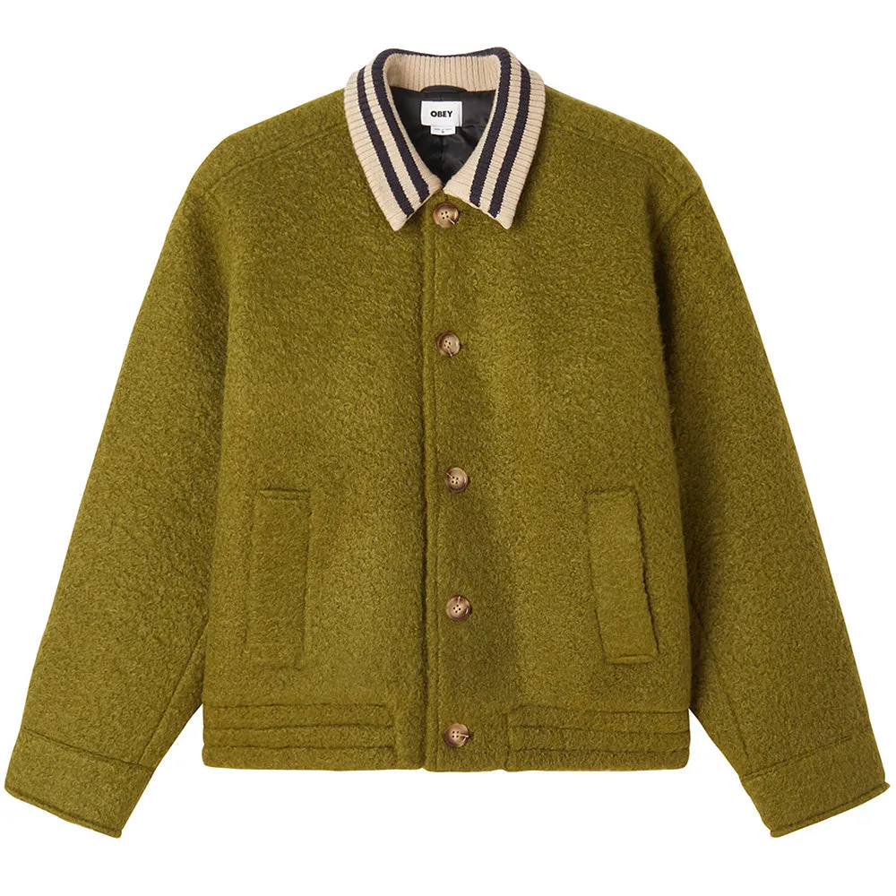 OBEY SAUNDERS BLOUSON JACKET // MOSS GREEN