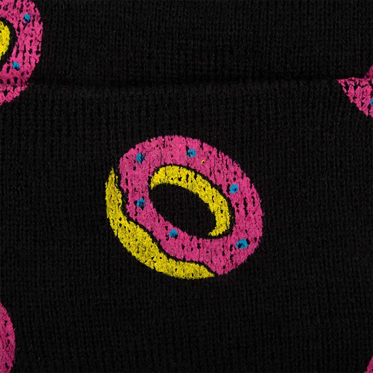 OF Allover Print Beanie - Black