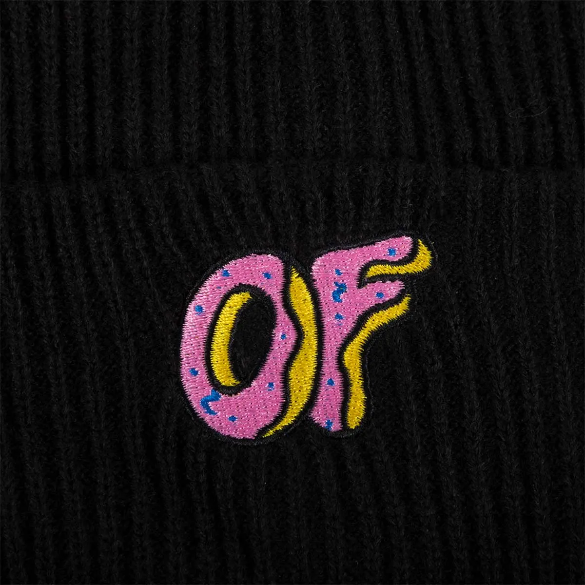 OF Black Cuff Beanie