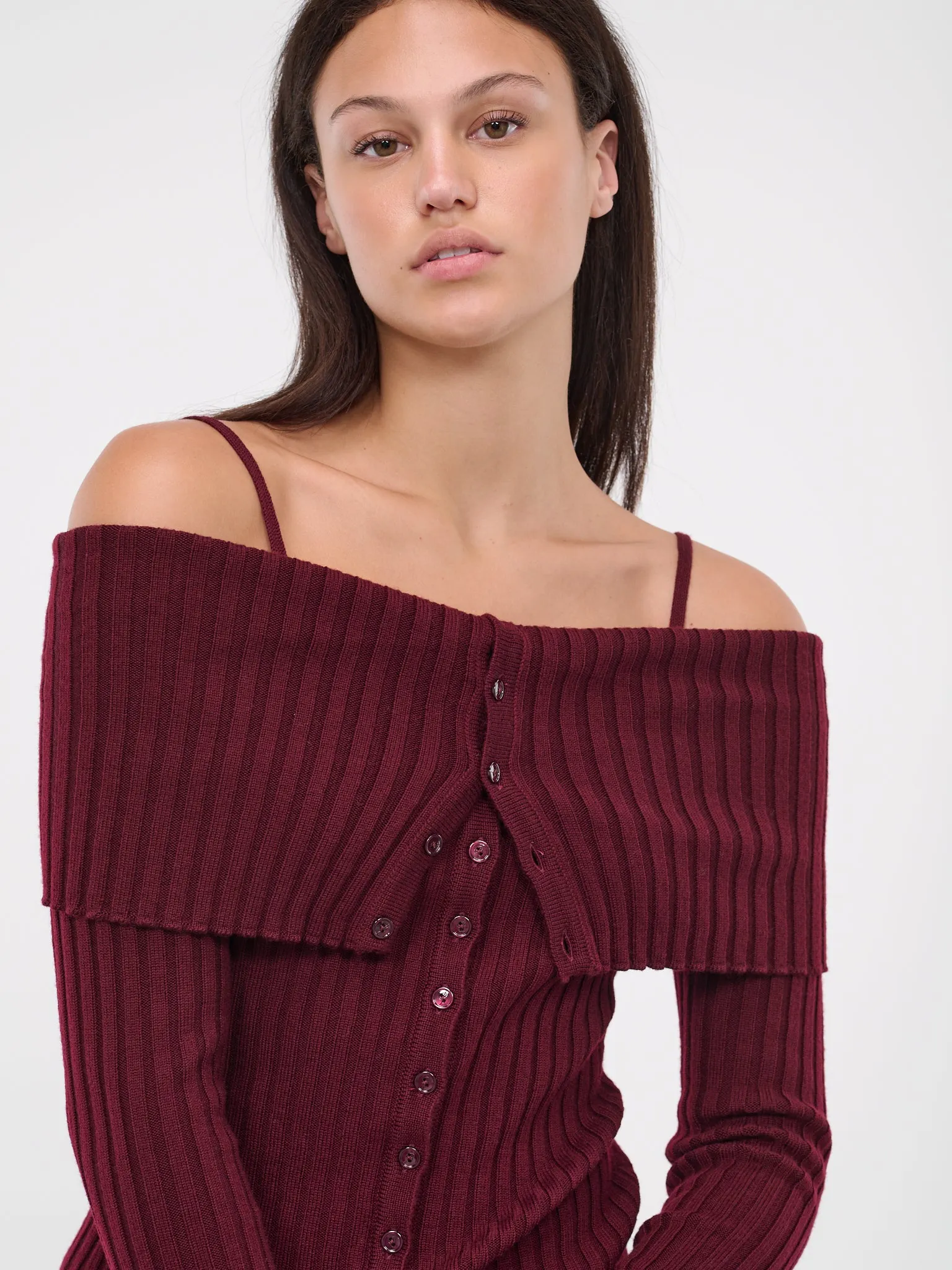 Off-Shoulder Sweater (4M034A-N0745-PORT-ROYALE)