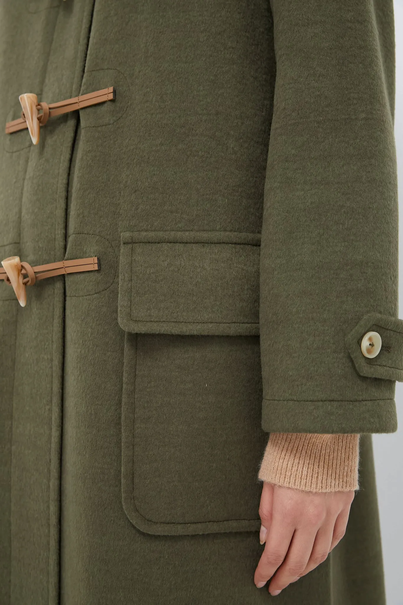 Olive Green Arthur Toggle Coat