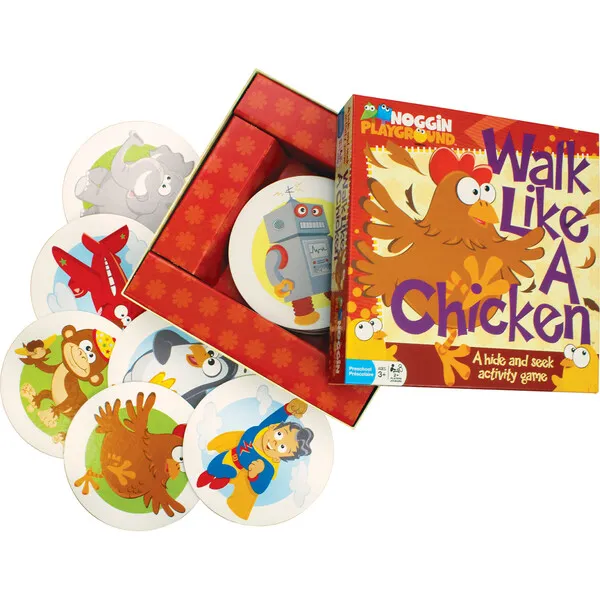 Outset Media Walk Like a Chicken - A Preschool Activity Game of Hide-and-Seek