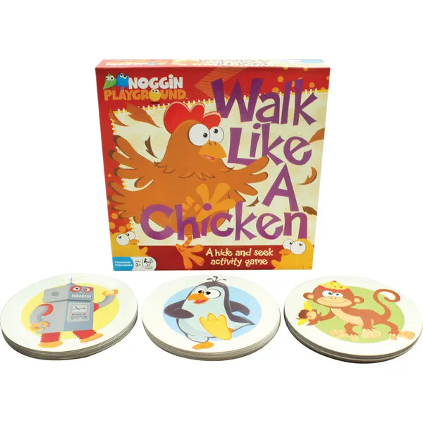 Outset Media Walk Like a Chicken - A Preschool Activity Game of Hide-and-Seek