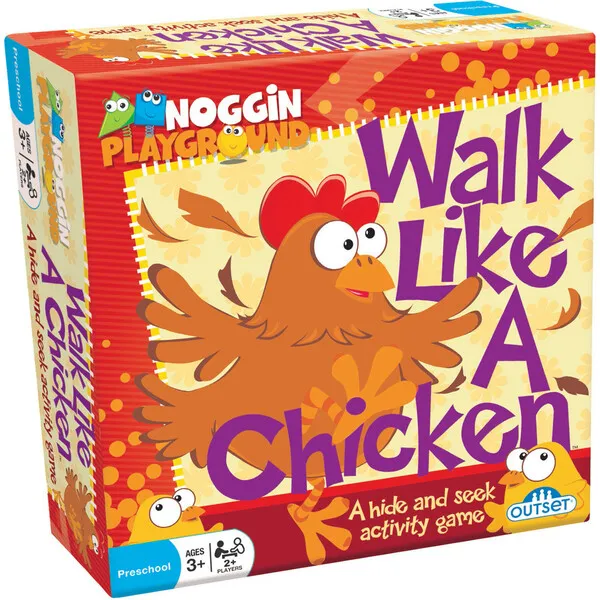 Outset Media Walk Like a Chicken - A Preschool Activity Game of Hide-and-Seek