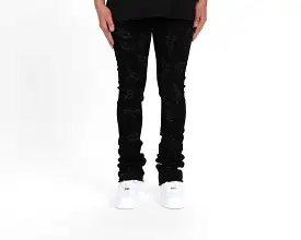 Pheelings NOW OR NEVER FLARE STACK DENIM (JET BLACK)