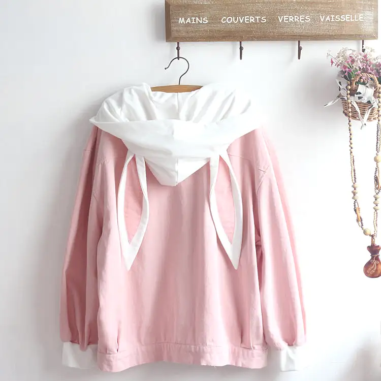 Pink Bunny Hoodie Jacket AD12239