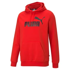 PUMA MEN'S ESSSENTIAL BIG LOGO HOOD RED