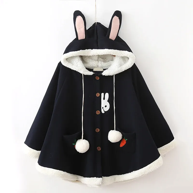 Rabbit Carrot Hoodie Cloak Coat AD12694