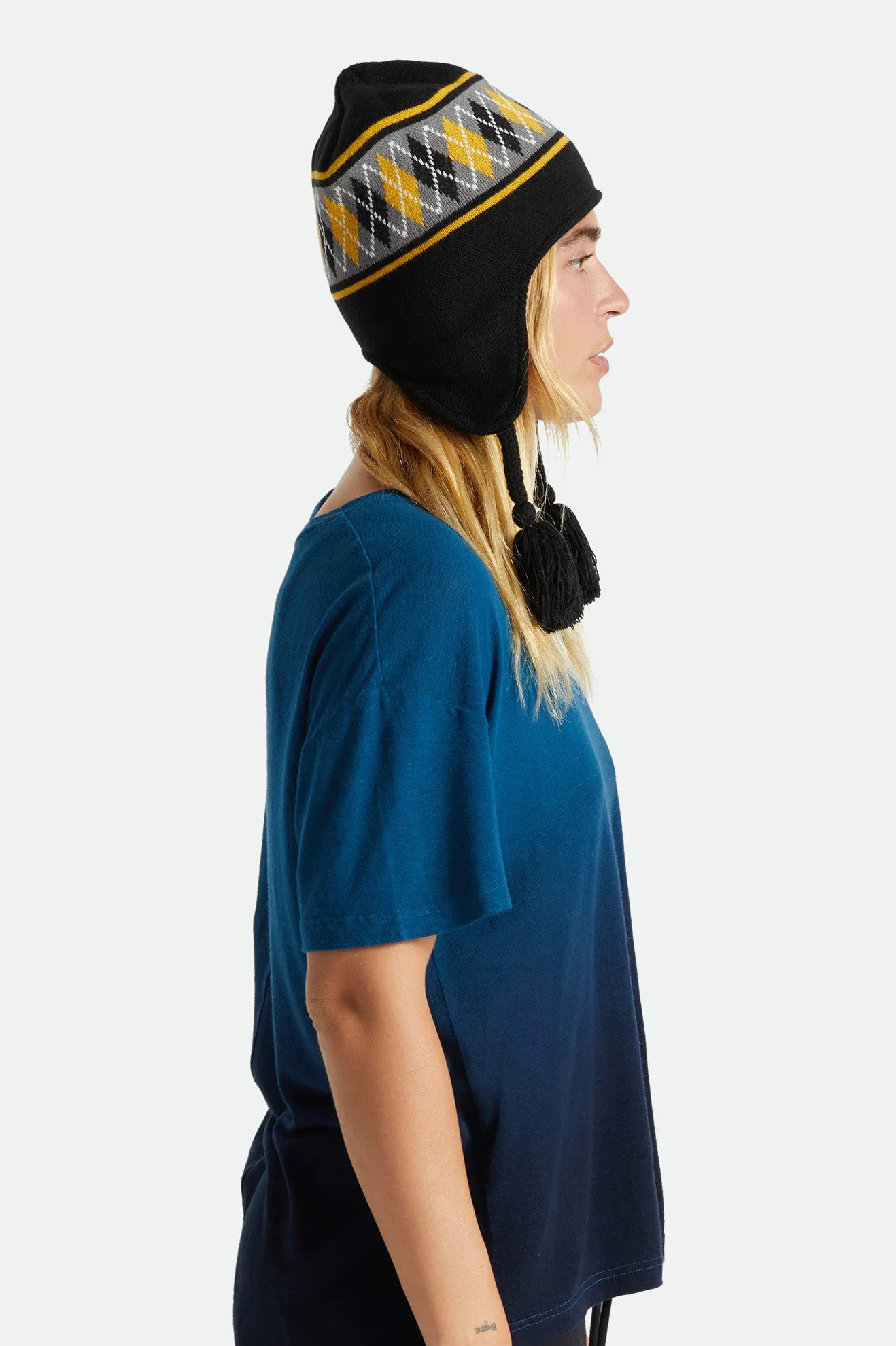 Ralphie Earflap Beanie - Black