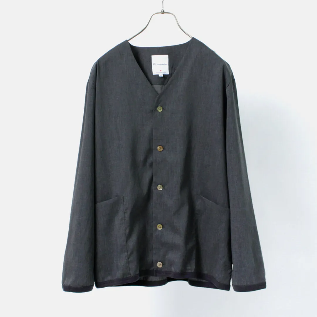 RE MADE IN TOKYO JAPAN（アールイー） リネン クールマックス シャツカーディガン / メンズ 羽織 春夏 麻 無地 日本製 シンプル Linen Cool Max Shirt Cardigan