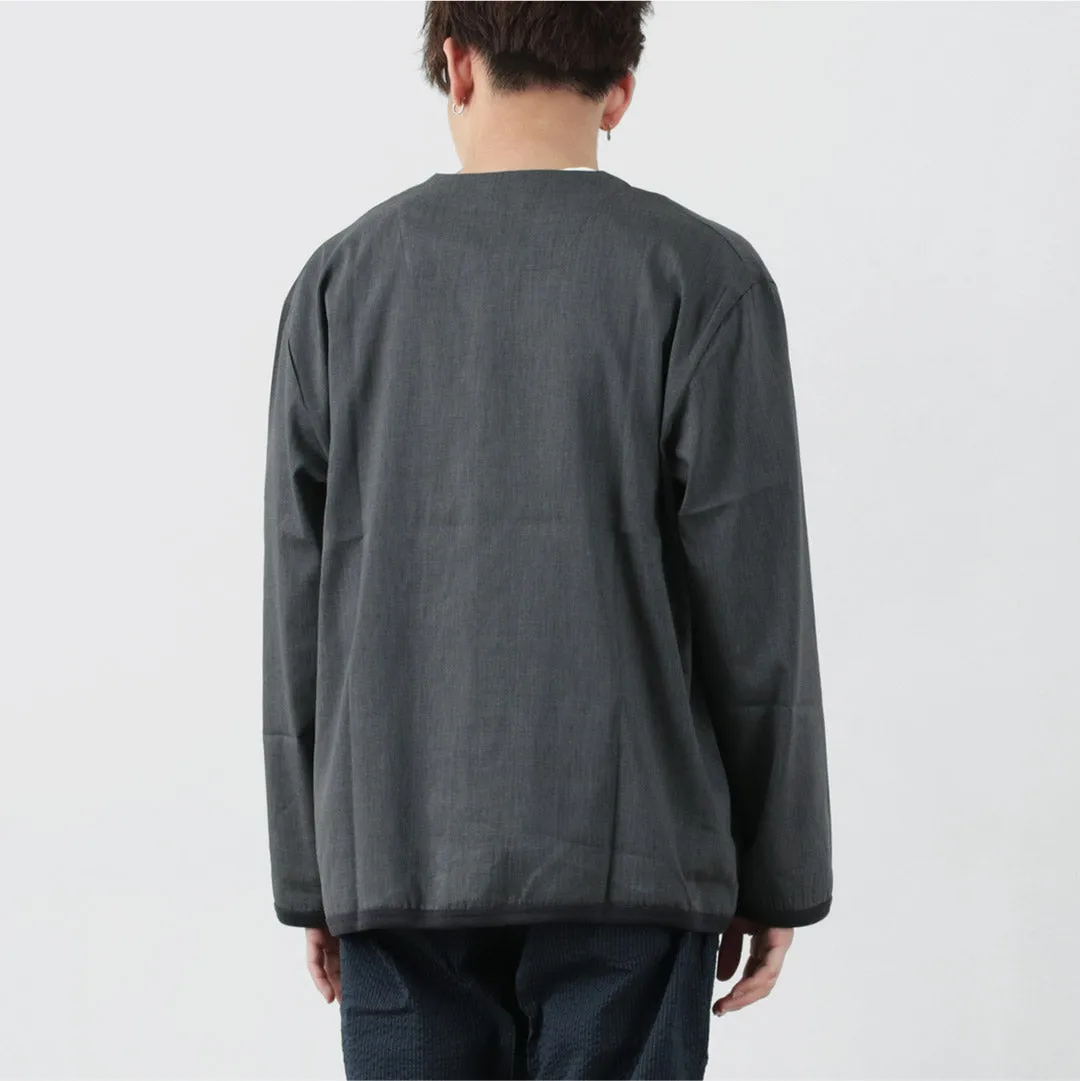 RE MADE IN TOKYO JAPAN（アールイー） リネン クールマックス シャツカーディガン / メンズ 羽織 春夏 麻 無地 日本製 シンプル Linen Cool Max Shirt Cardigan