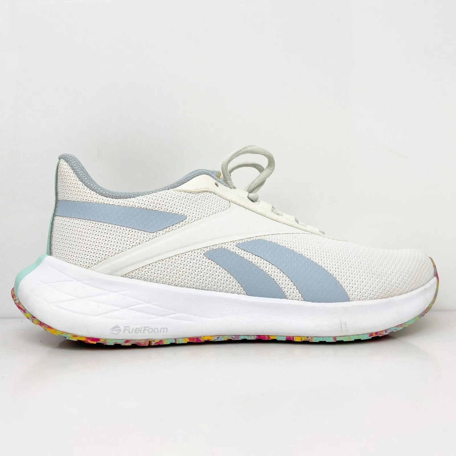 Reebok Womens Energen Plus H00832 White Running Shoes Sneakers Size 8