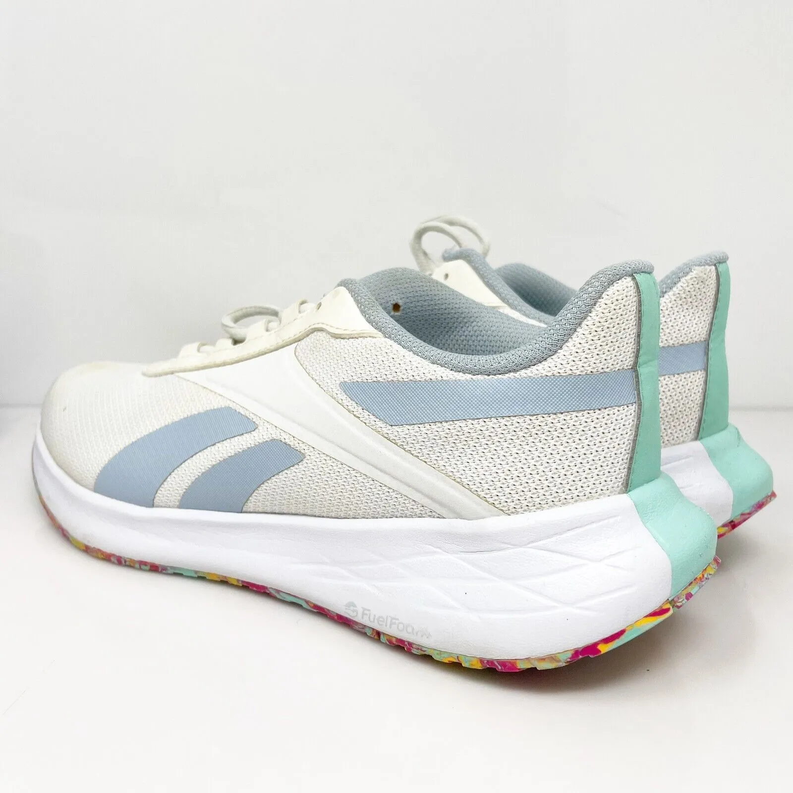 Reebok Womens Energen Plus H00832 White Running Shoes Sneakers Size 8