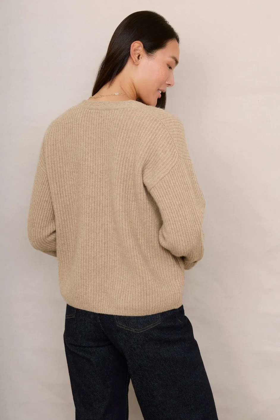 Ruth Cardigan - Taupe