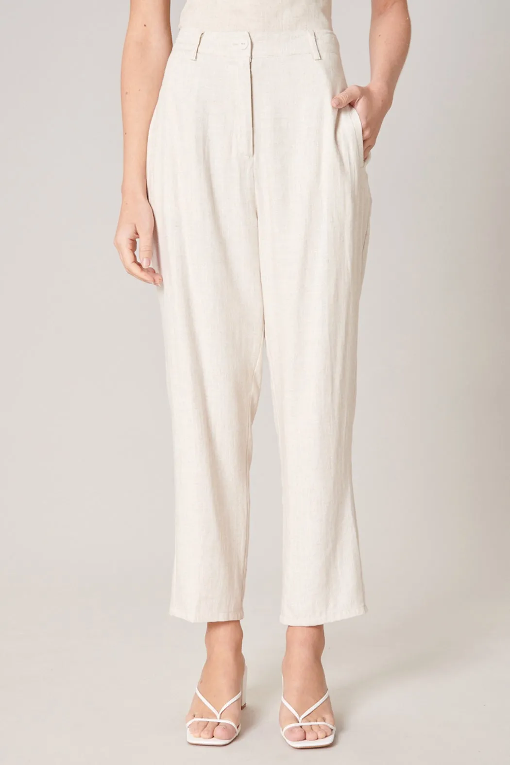 Saint Barts Linen Tapered Pants