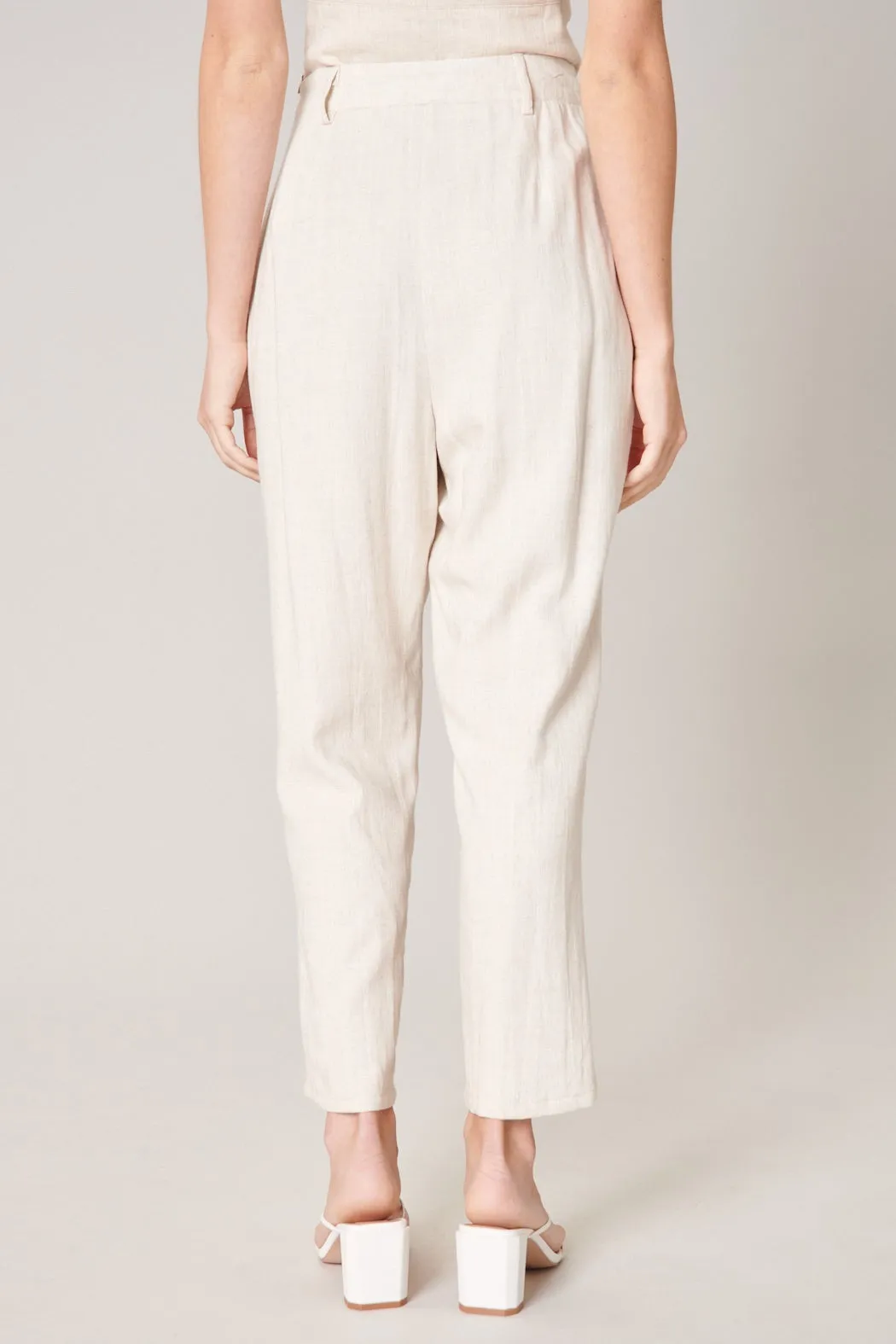 Saint Barts Linen Tapered Pants