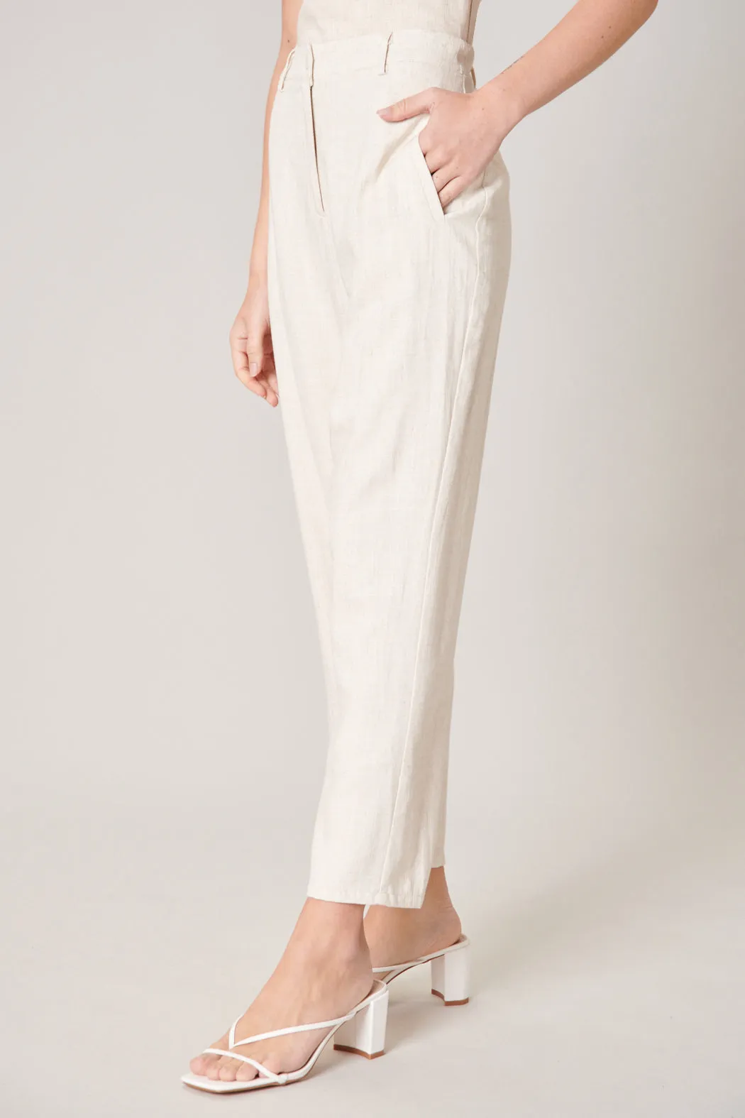 Saint Barts Linen Tapered Pants