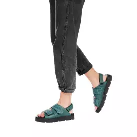 Sandal Intreccio Madreperla Teal