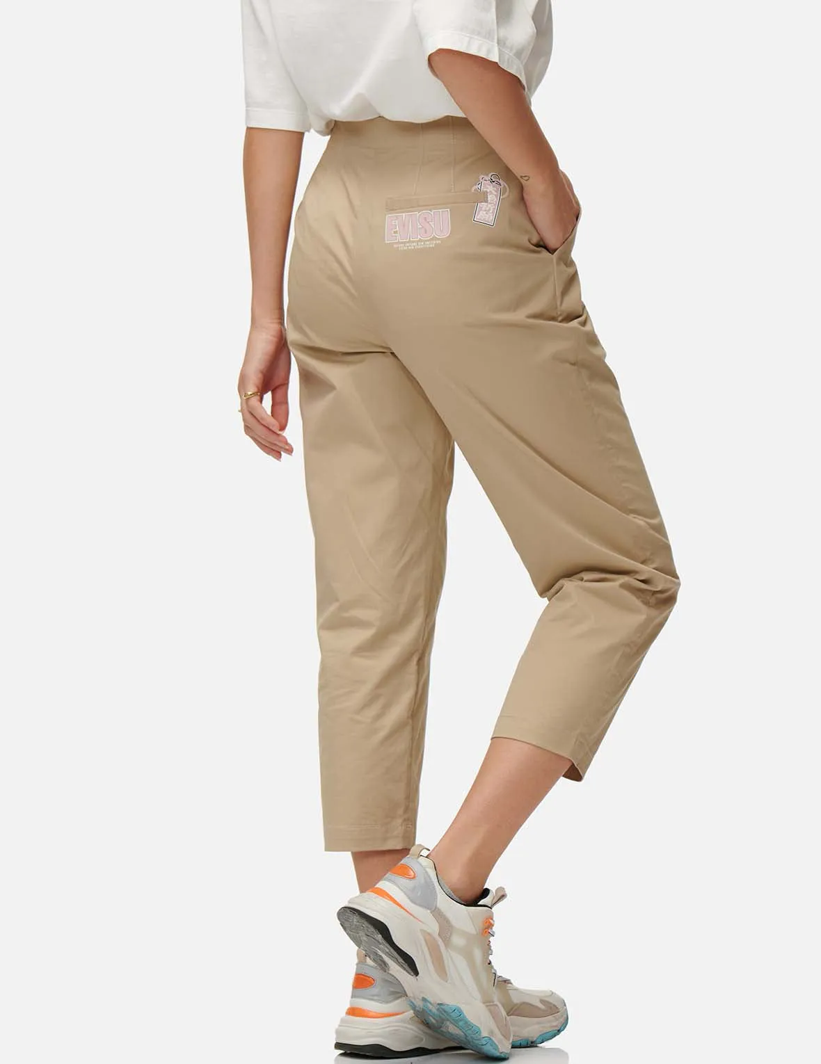 Seagull and Logo Taper Pants