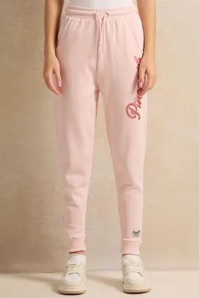 Senior Girls Pink Pineapple Print Active Pants