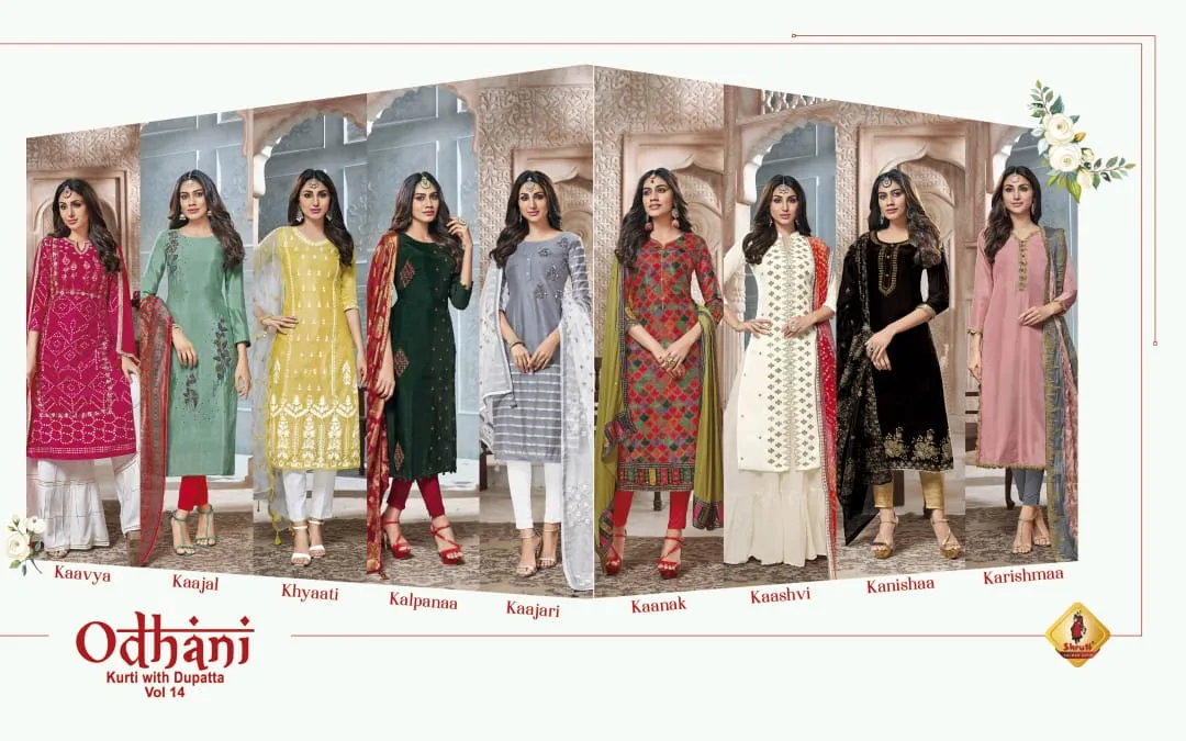 Shruti Odhani Vol 14 Pakistani Designer Kurti Collection