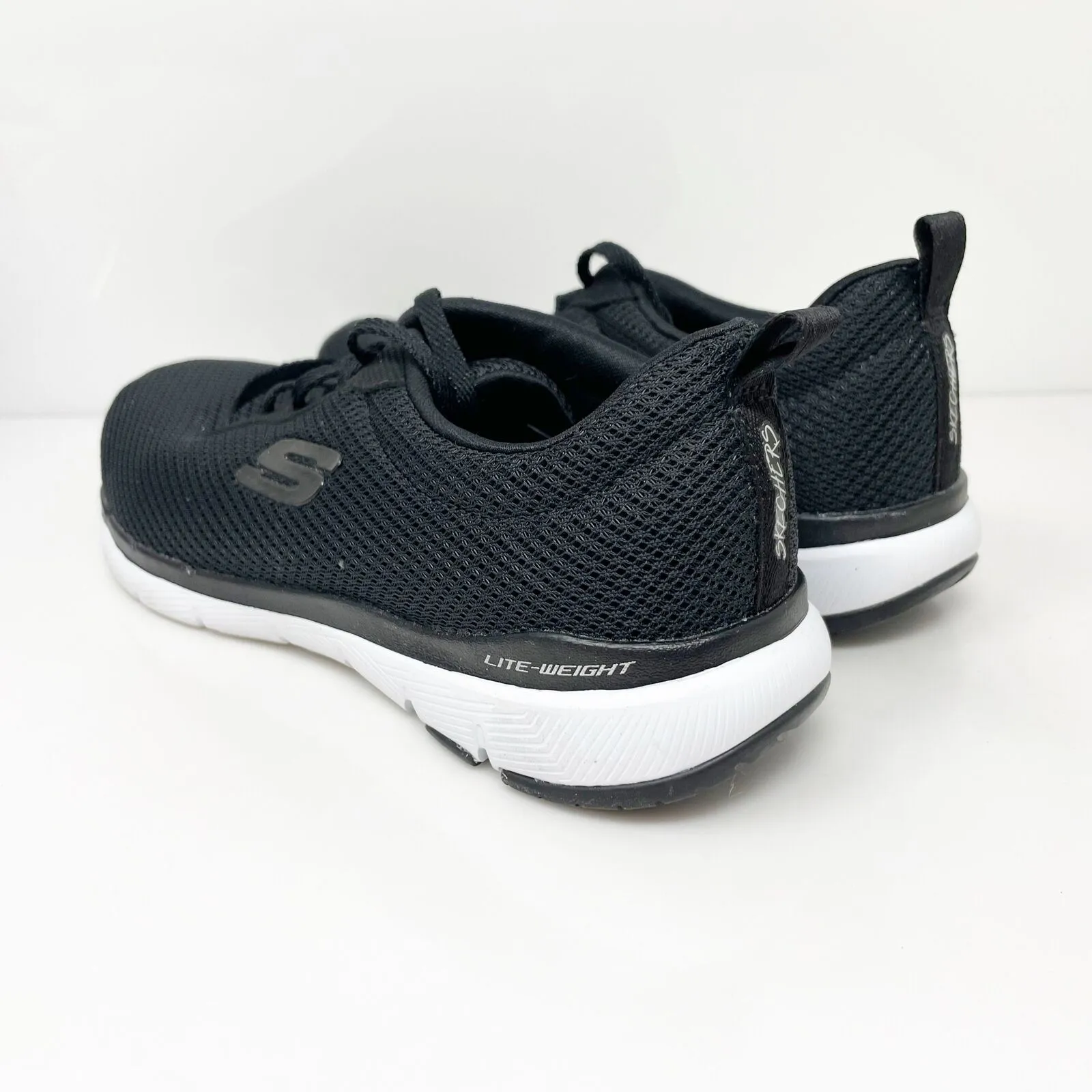 Skechers Womens Flex Appeal 3.0 13070 Black Running Shoes Sneakers Size 8.5