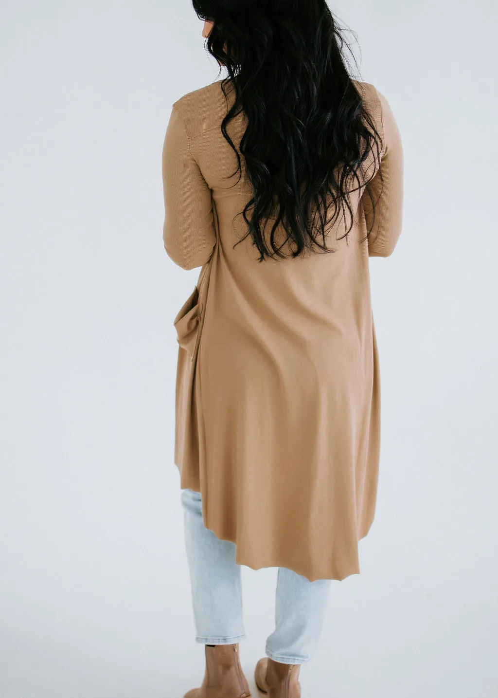 Style Forecast Ribbed Duster Cardigan