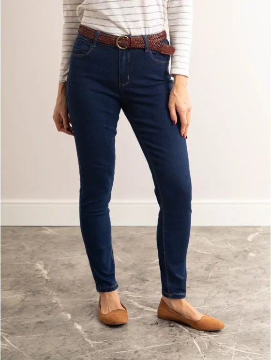 Super Stretch Slim Fit Jeans in Dark Denim