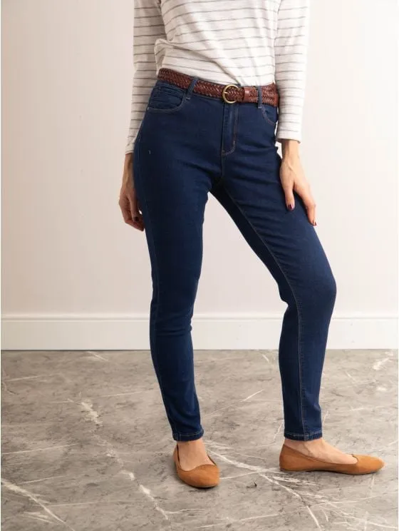 Super Stretch Slim Fit Jeans in Dark Denim