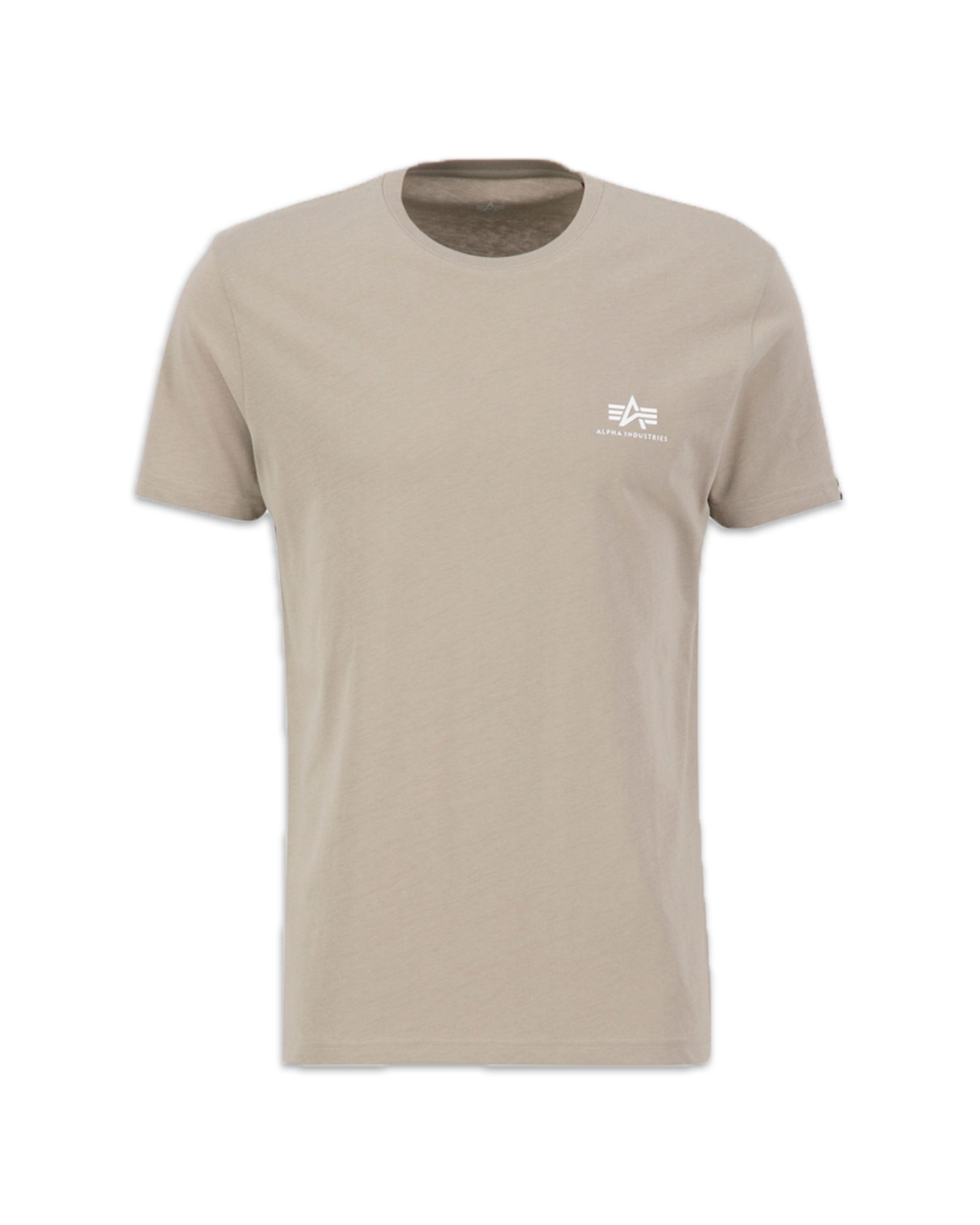 T-Shirt Uomo Alpha Industries Small Logo Vintage Sand