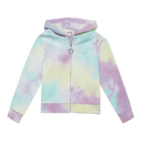 Tie Dye Zip Up Cardigan