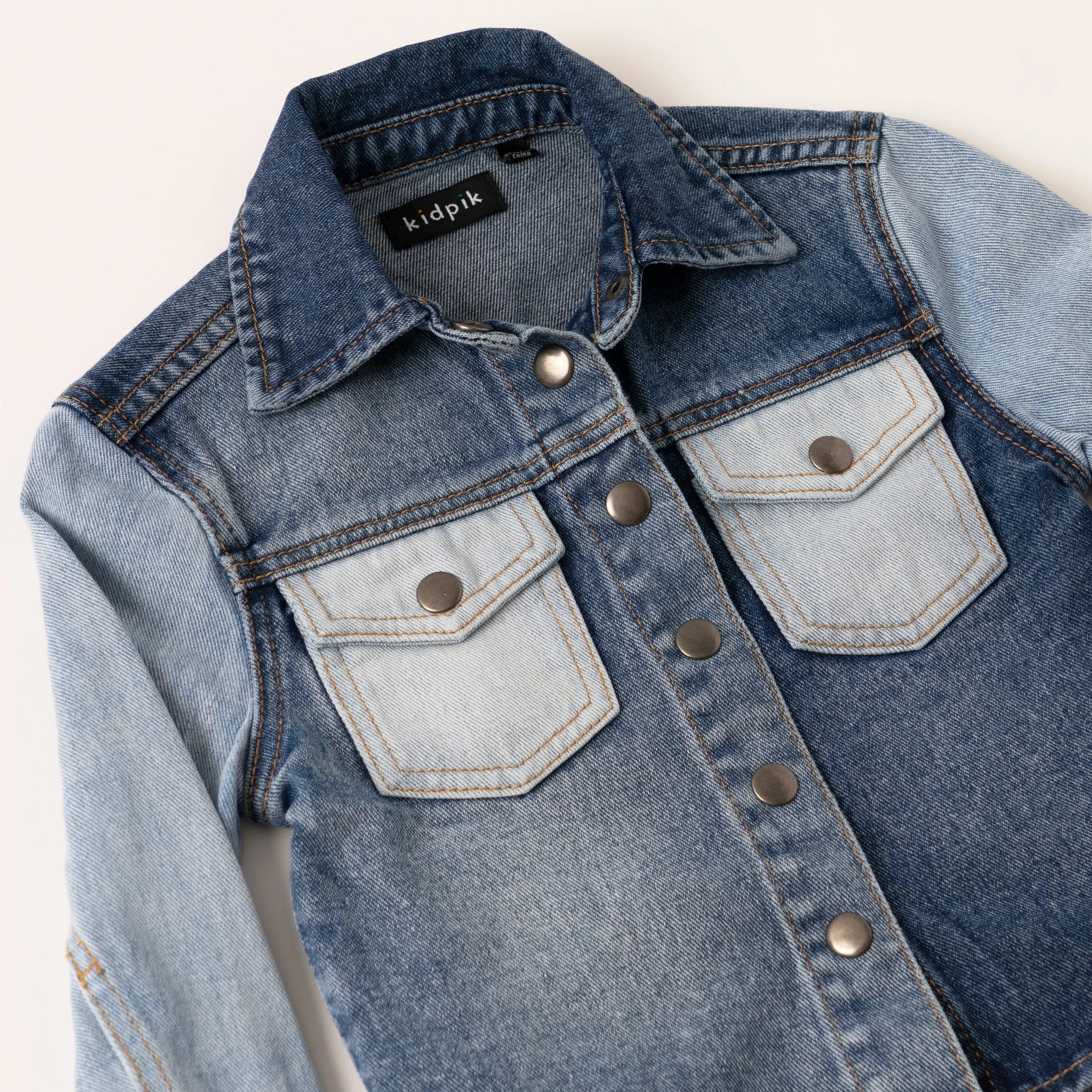 Tonal Denim Shirt Jacket