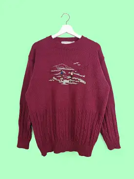 TONIO RIZZI Unisex Retro Novelty Sweater - size L