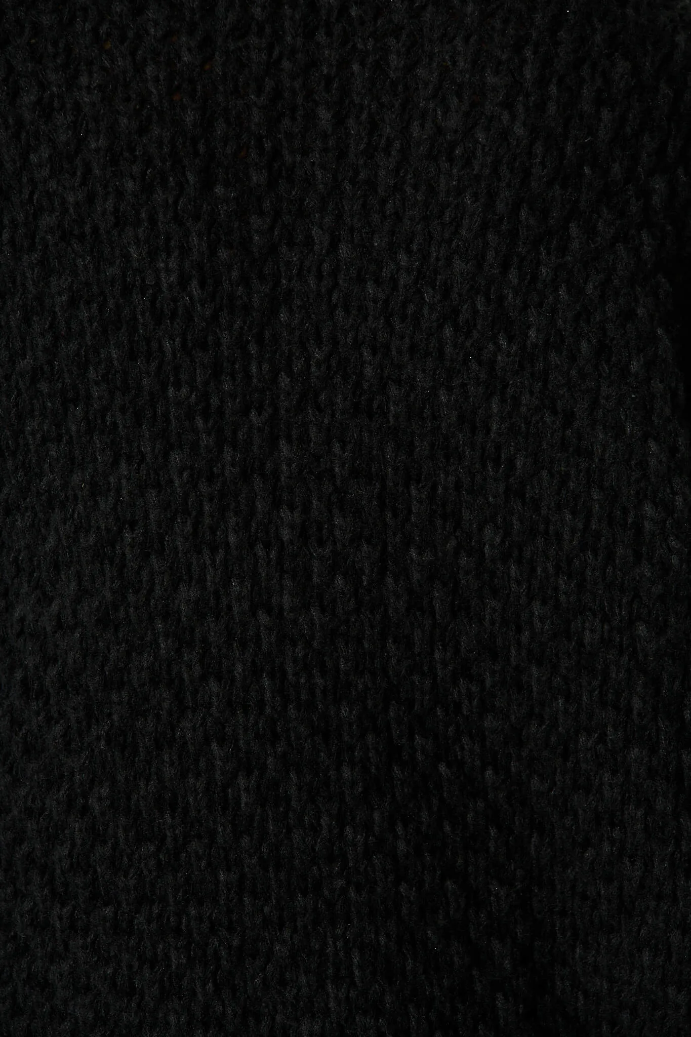 Tranquil Knit Cardigan In Black Wool Blend