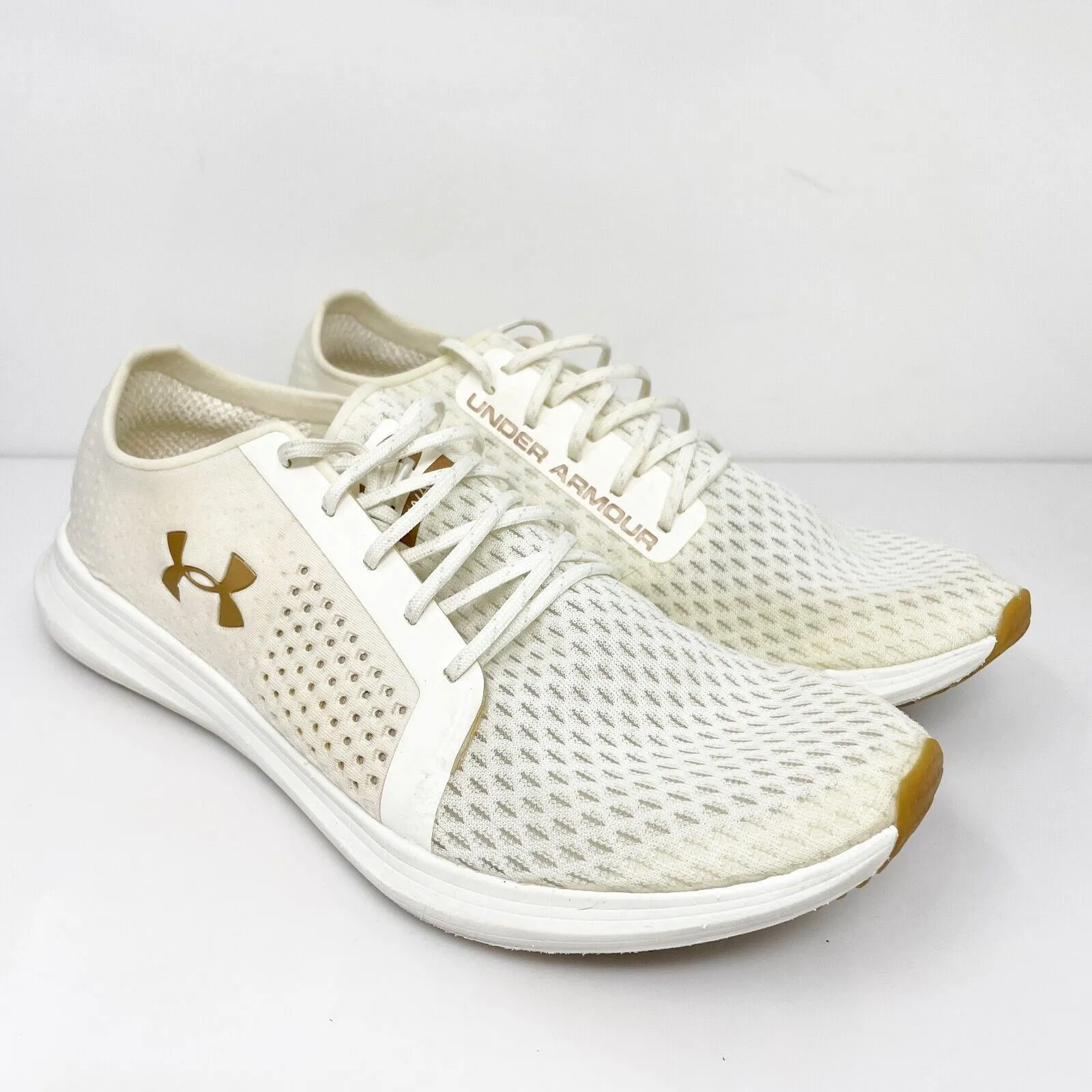 Under Armour Womens Sway 3000102-002 Ivory Running Shoes Sneakers Size 9