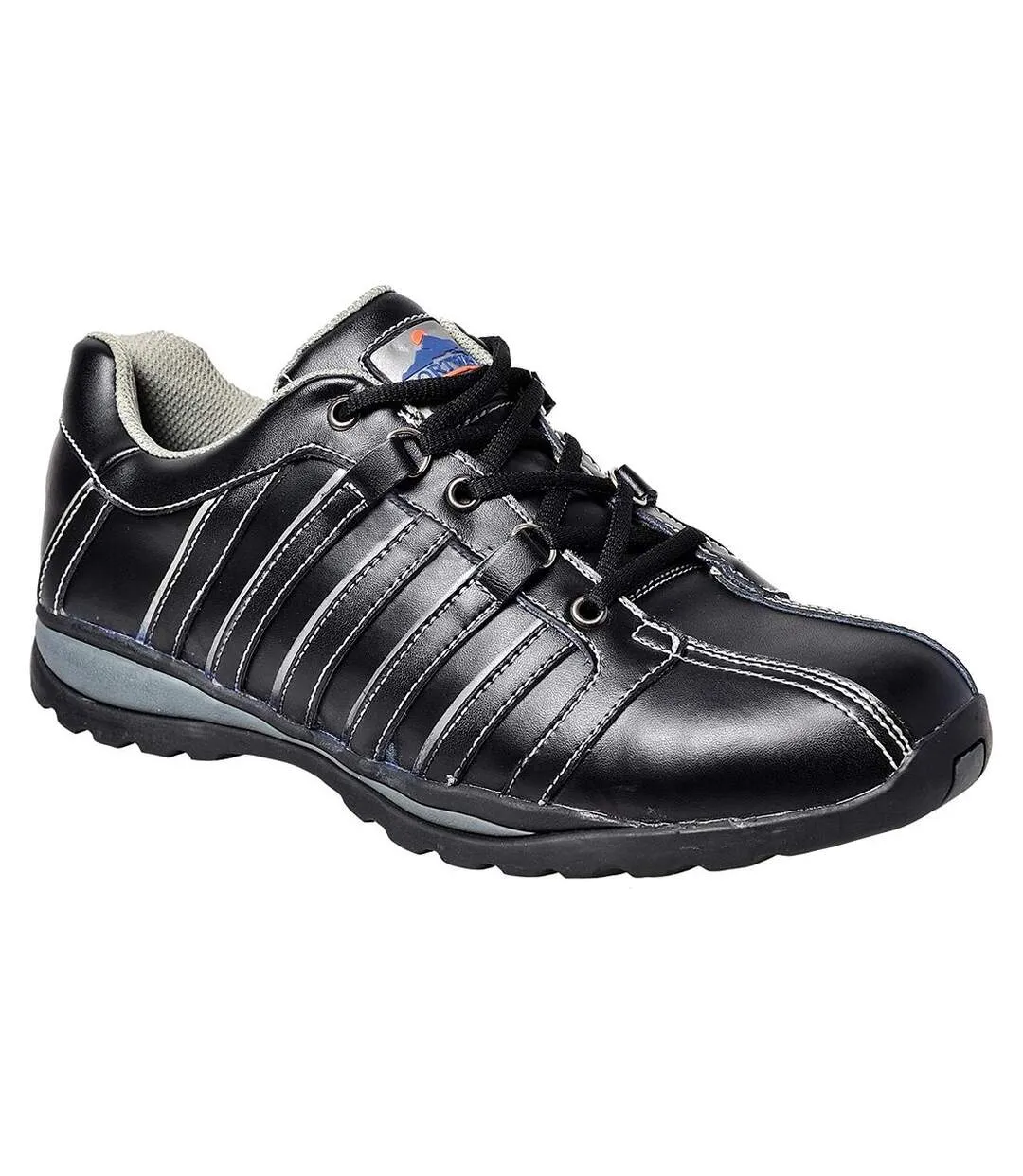 Unisex adult steelite arx leather safety trainers black Portwest