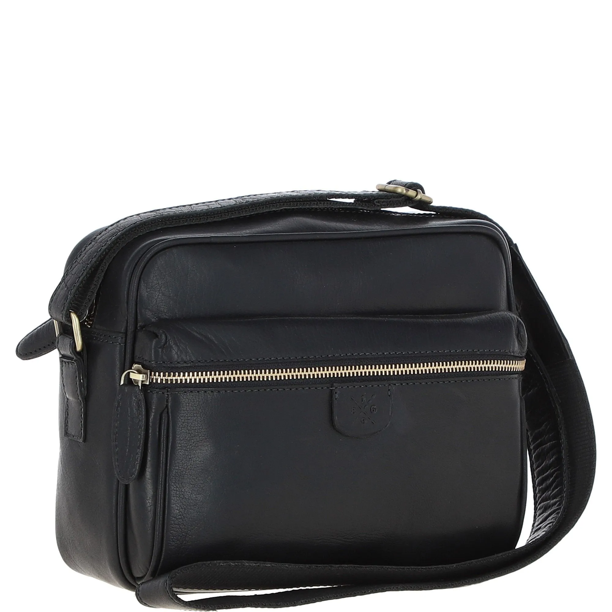 Unisex Ashwood Leather Body Bag – Black: T-72