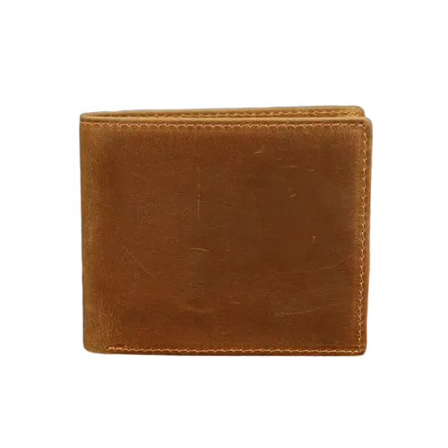 Unisex Vintage Genuine Leather Money Card Slot Organizer Small Wallet