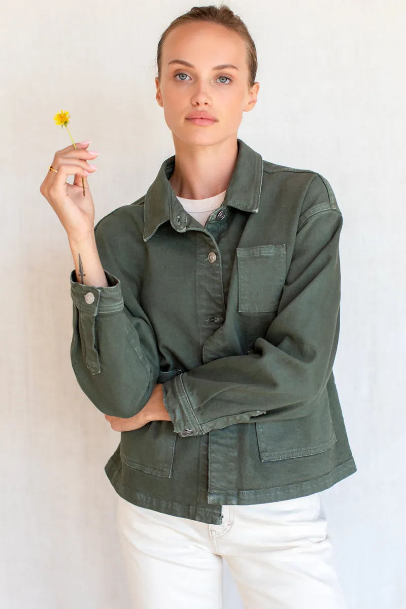 Utility Shirt Jacket - Army Green