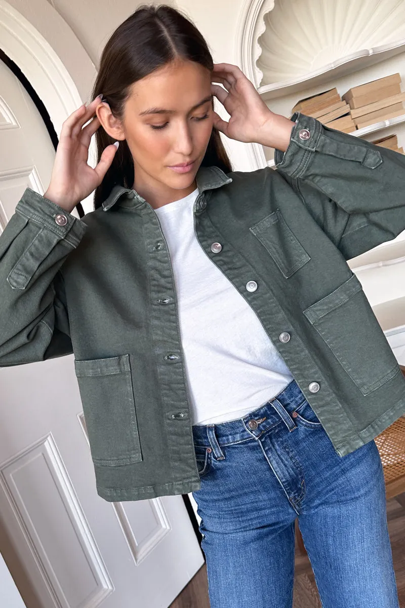 Utility Shirt Jacket - Army Green