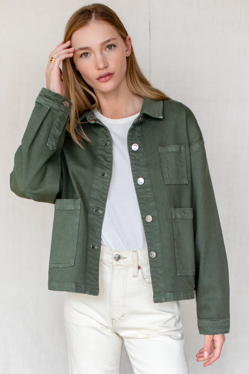 Utility Shirt Jacket - Army Green