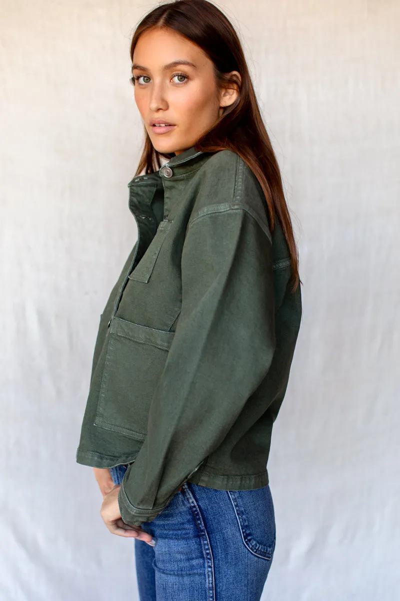 Utility Shirt Jacket - Army Green