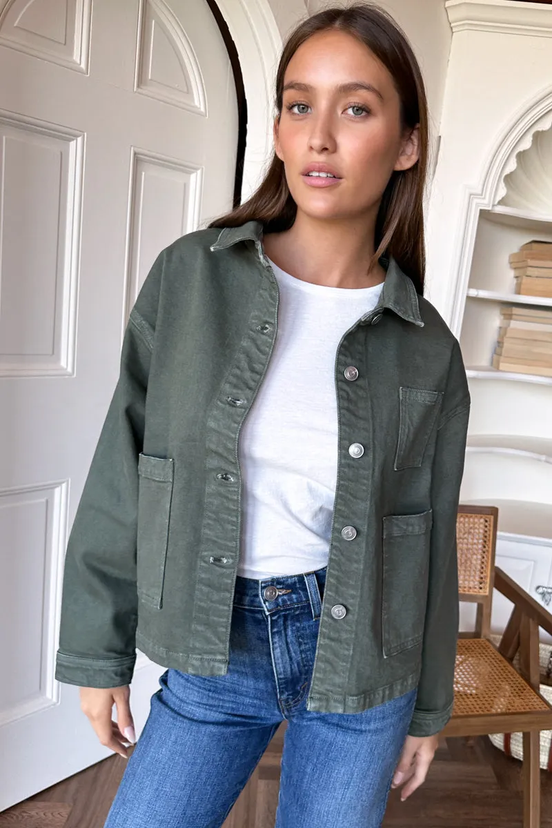 Utility Shirt Jacket - Army Green