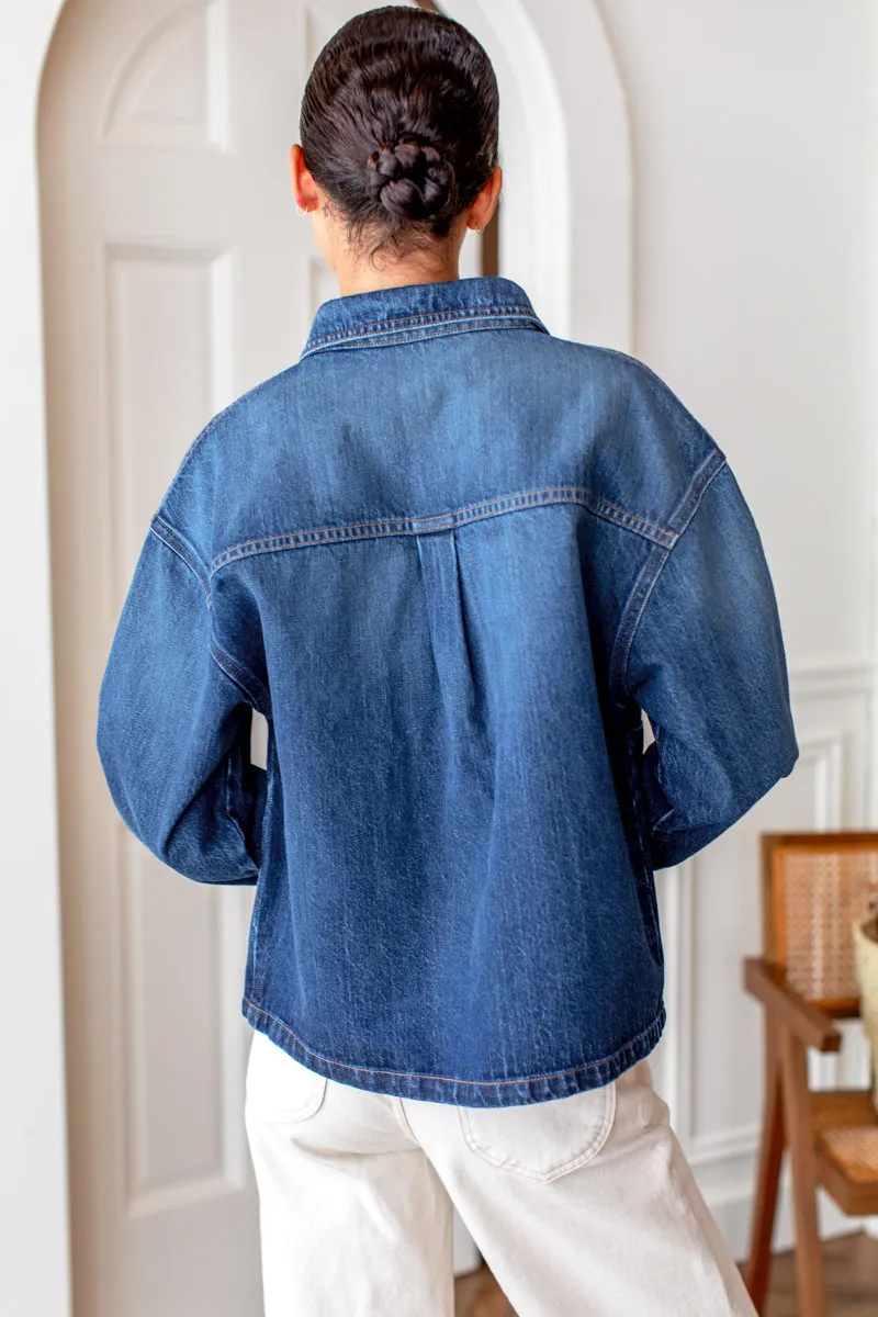 Utility Shirt Jacket - Rebound Indigo Wash